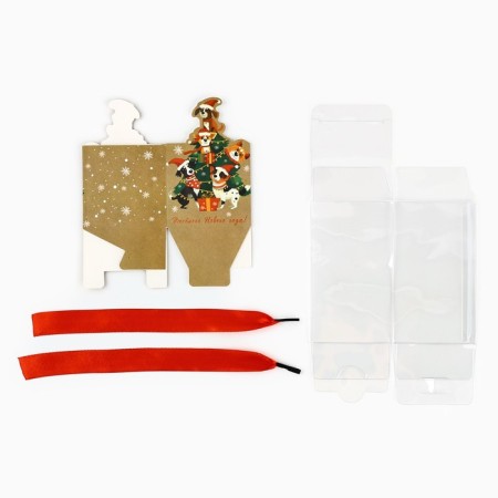 Gift New Year's folding box "Funny New Year!", 7 x 12 x 7 cm, New Year-6