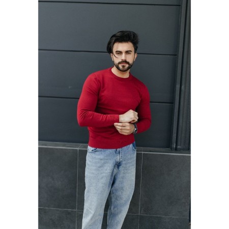 Jumper male ise, size 54, red color-13