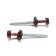 Roofing screws 4.8x50 mm, RAL3005 BORND color, 150 pcs.