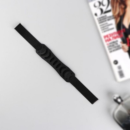 Pen for the bag is flat, plastic, 12 × 3 cm, on the sling 29 cm, black color