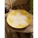 Decorative wicker rattan "Flower", 50x50x5 cm, yellow