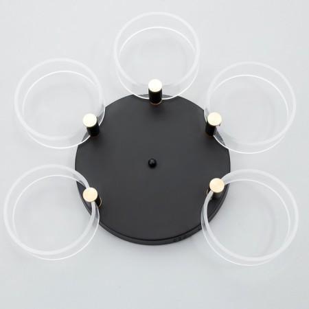 Chandelier 1697/5 LED 100W 3000-6000K Black 60x60x12 cm Bayerlux-5