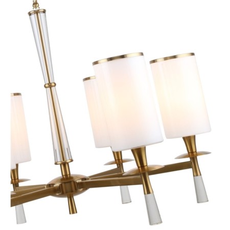 Suspended chandelier Leader 6X14 40W, size 66x66x64-99.5 cm, bronze color-2