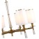 Suspended chandelier Leader 6X14 40W, size 66x66x64-99.5 cm, bronze color