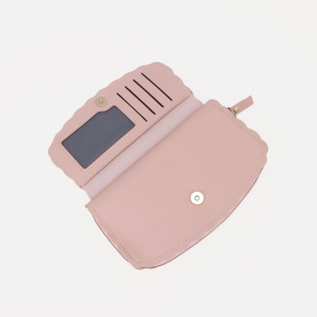 Women's wallet with lightning, light pink color-2