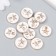 Decor for creativity plastic "cat in the circle" white, gold 0.3x1.8x1.8 cm