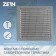 Ventilation grate Zein Lux RM2525CR, 250 x 250 mm, with a grid, metal, silver