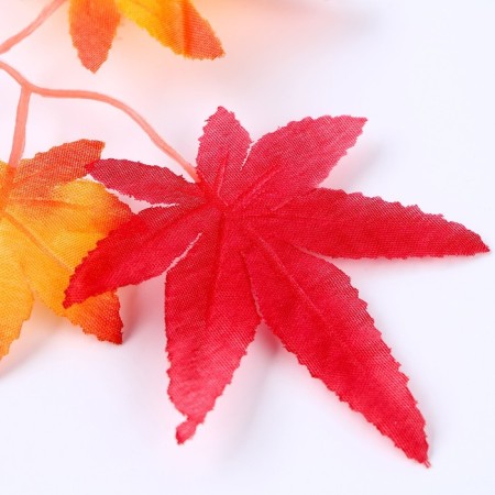 Decor "Autumn twig with leaves" set of 15 pcs., Size 1 pc. - 13.5 × 13 × 0.2 cm-5
