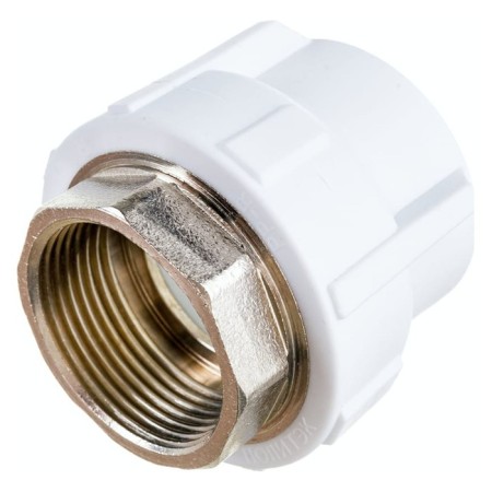 Combined "Politek" coupling, polypropylene, 40 mm x 1 1/4 ", internal thread-3