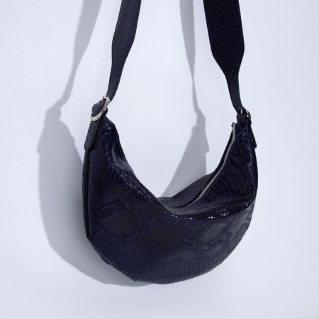 Women's bag over the shoulder Textura, small size, blue color-1