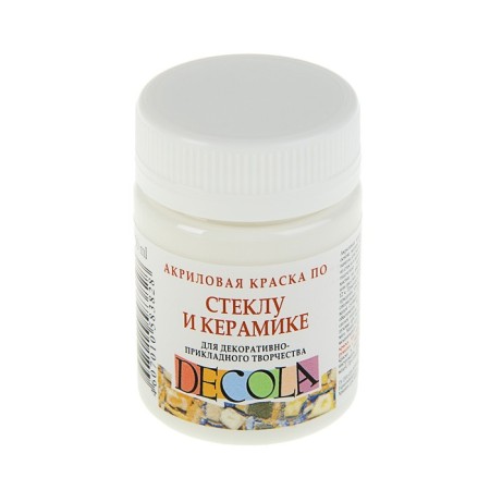 Glass and ceramics ZHK Decola, 50 ml, white, 4028104