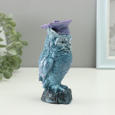 Figure "Wise Eagle" 15x6cm, gray-blue-2