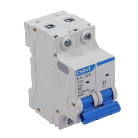 Automatic circuit breaker Chint NXB-63S, 2P, 32 A, 4.5 KA