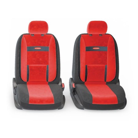 Autoshekhli university Autoprofi Comfort, COM-1105 BK/RD (M), velor, a set of 11 objects, black/red color-1