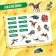 Training puzzle "era of dinosaurs", with cards and stickers