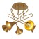 Ceiling chandelier Mantra Jazz, E27, 5x20W, 600 mm, color matte gold