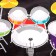 Musical rug "Drummer installation", 78 × 60 cm