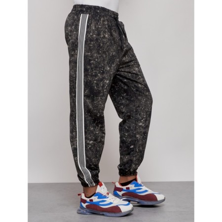 Joggers male, size 56, black color-4