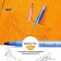 A set of ballpoint pens 3 pieces "Round stic classic", 1.0 mm node, average letter, blue ink