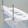 Bird feeder is the internal transparent with a separator 11.7 x 5.5 x 6.3 cm