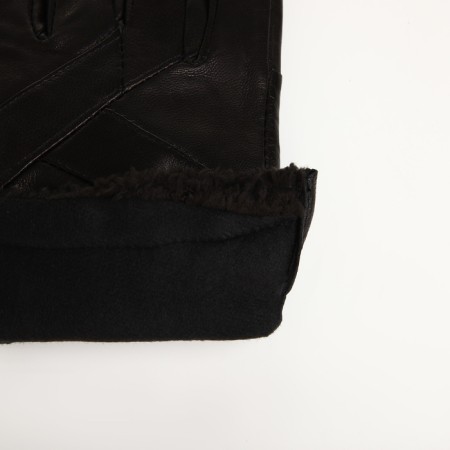 Female gloves, size XL, with insulation, black color-3