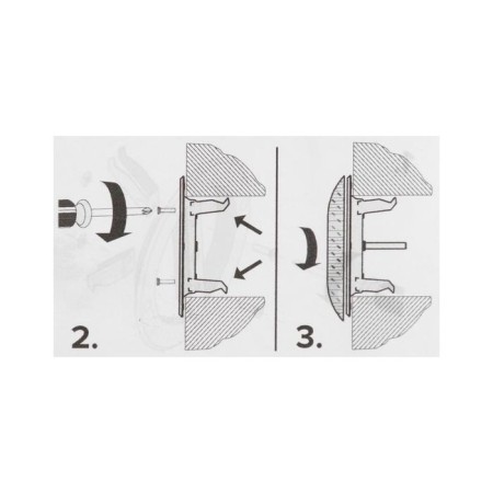 Anemostat Era 10dw Pine MS, D = 100 mm, for a bath and sauna, with spacer legs, pine color-4