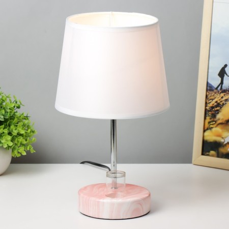 Aelita table lamp 1x40W E14 pink 18x18x31cm Risalux-1