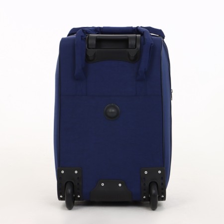 Small suitcase 20 ”, a road bag with a zipper, the color of a dark blue-3