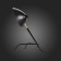 ST LUCE bedside lamp. SL305.404.01. SPRUZZO. 1x60 W, E27, 38x30x53 cm, black color
