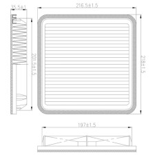 Air filter Totachi TA-1759