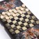 NARDS "Oscilled Tiger", wooden board 40 x 40 cm, with a field for playing checkers