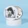 Pocket mirror “anime”, d = 7 cm, white color