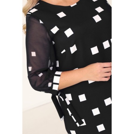 Female dress, size 50, black color-4