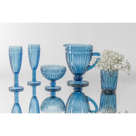 Glass Kremanka "Bosphorus", 350 ml, 12 × 11 cm, blue color-6