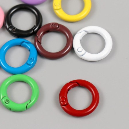 Carabine Metal "Circle" MIX 2x2 cm-2