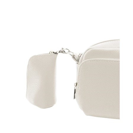 Key, genuine leather, white 12x8x6 cm-2