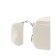 Key, genuine leather, white 12x8x6 cm