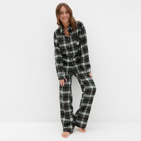 Female pajamas (shirt and trousers) Kaftan p. 44-46, green-2