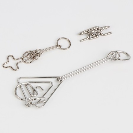 Metal puzzles "Nagget", 3 pieces-2