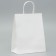 Craft package without printing, white, round handle 22 x 12 x 28 cm