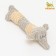 Textile toy "dog", 24 x 8 cm, gray
