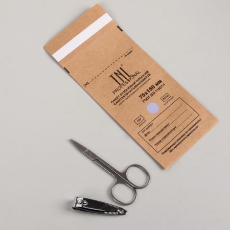 Crafts for sterilization, 75 × 150 mm, brown color