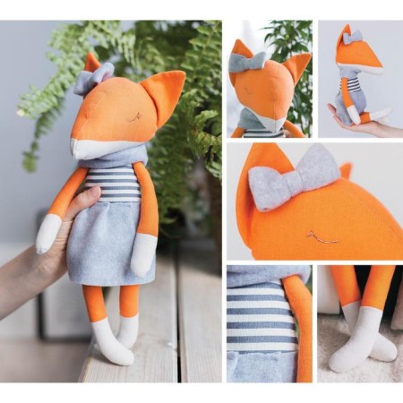 Sewing kit. Soft toy "Fox", 45 cm-4