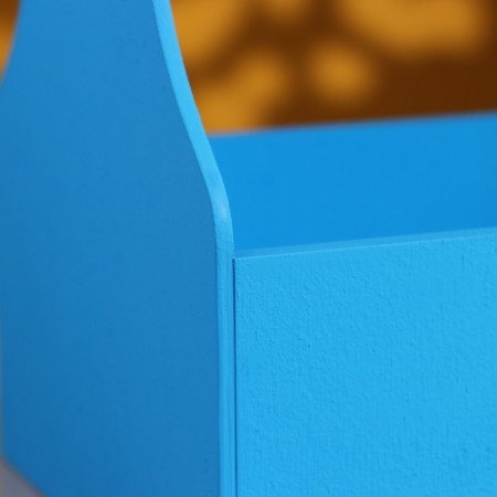 Kashpo wooden 20 × 12.5 × 20 cm stella mono, with a handle, blue give beautifully-4