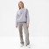 Female sweatshirt Minaku: Velvet Collection color light gray, size 44