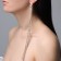 Hanging earrings with rhinestones "Waterfall" oval 3 threads, white color in gold, 32 cm