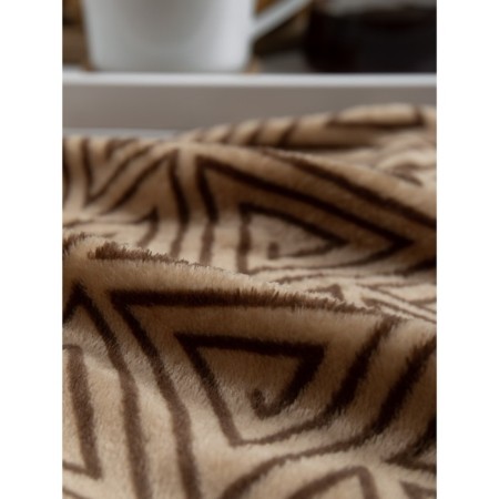 Texrepublic blanket, size 180x200 cm, brown color-8