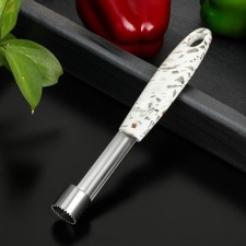 Knife for the core of the baskin shade, stainless steel, white color