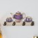 Decorative wood hooks "Tea time" 4.5x34x14.5 cm