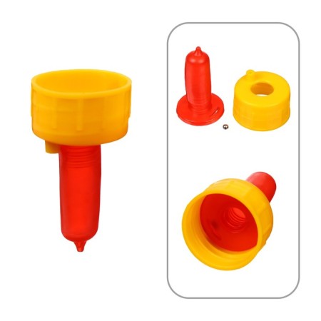 Nipple for a bottle for feeding livestock, plastic, Greengo-1